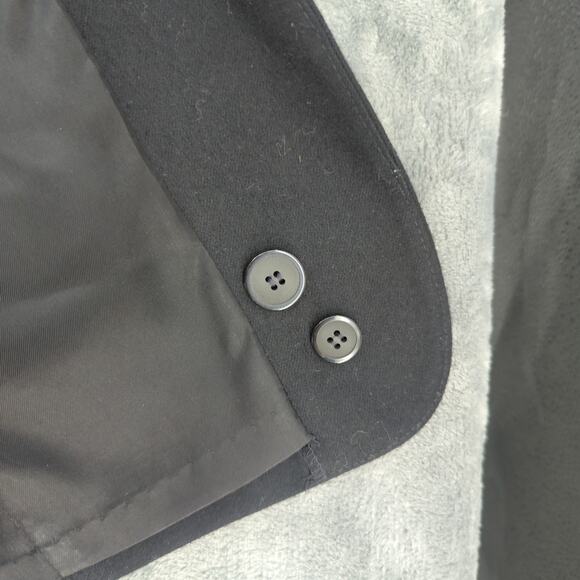 VTG Pendleton Blazer Womens 10 Black Wool USA Oversized Workwear Career Classic - Picture 11 of 12